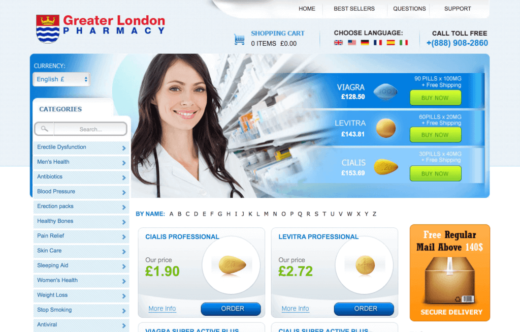 GreaterLondonPharmacy.com Pharmacy Review