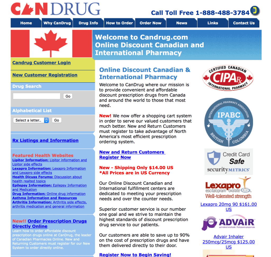 CanDrug.com Pharmacy Review