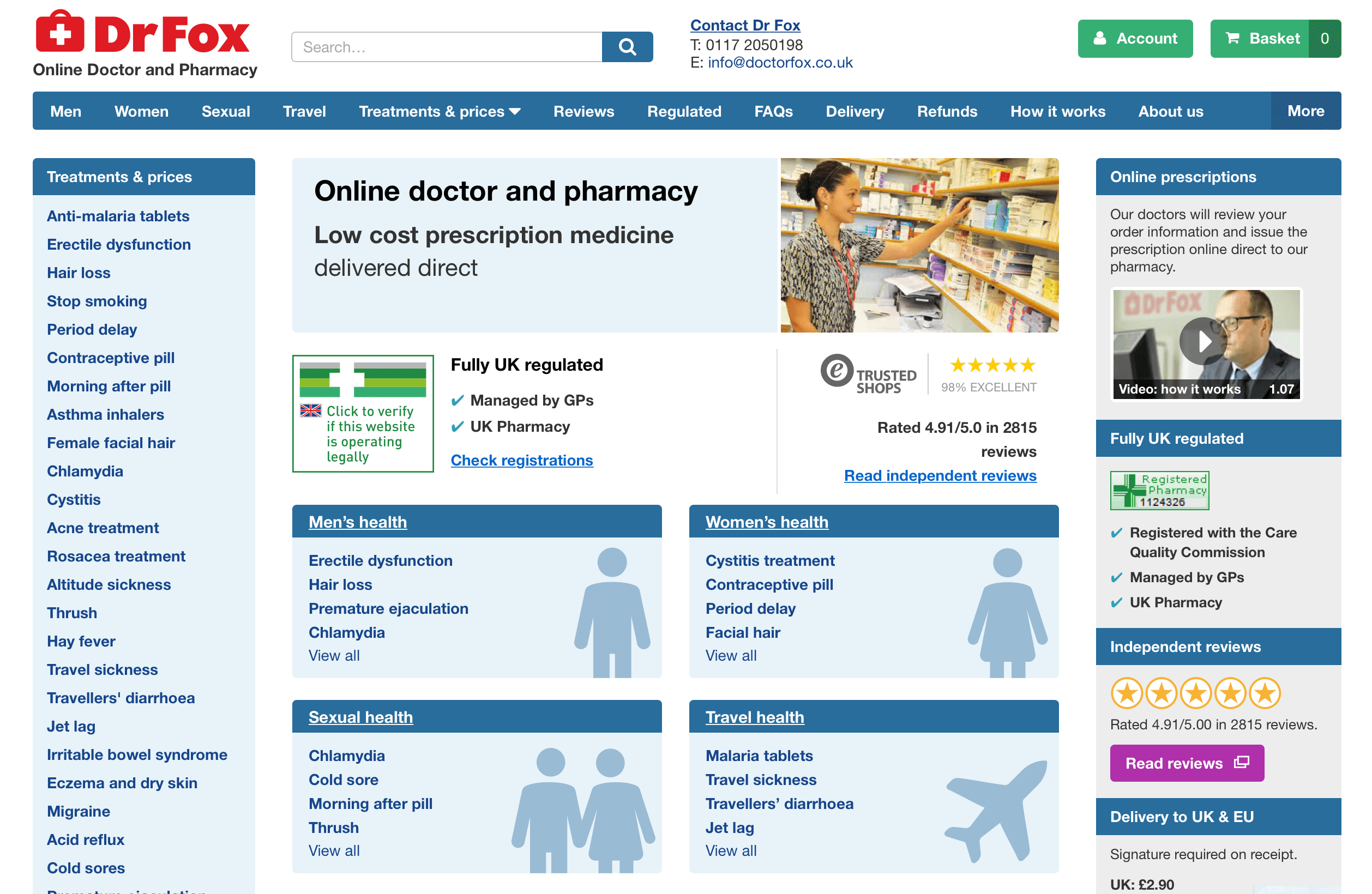 DoctorFox.co.uk Pharmacy Review