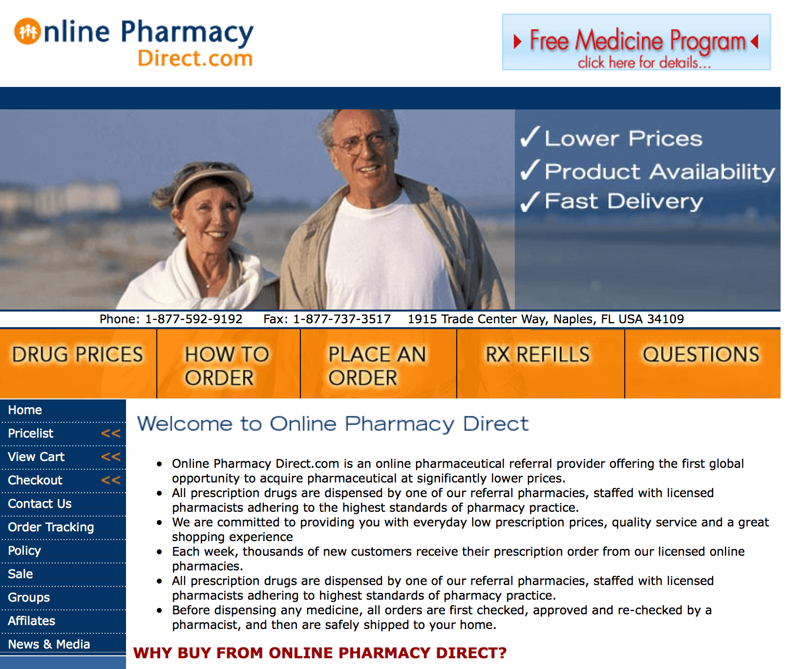OnlinePharmacyDirect.com Pharmacy Review