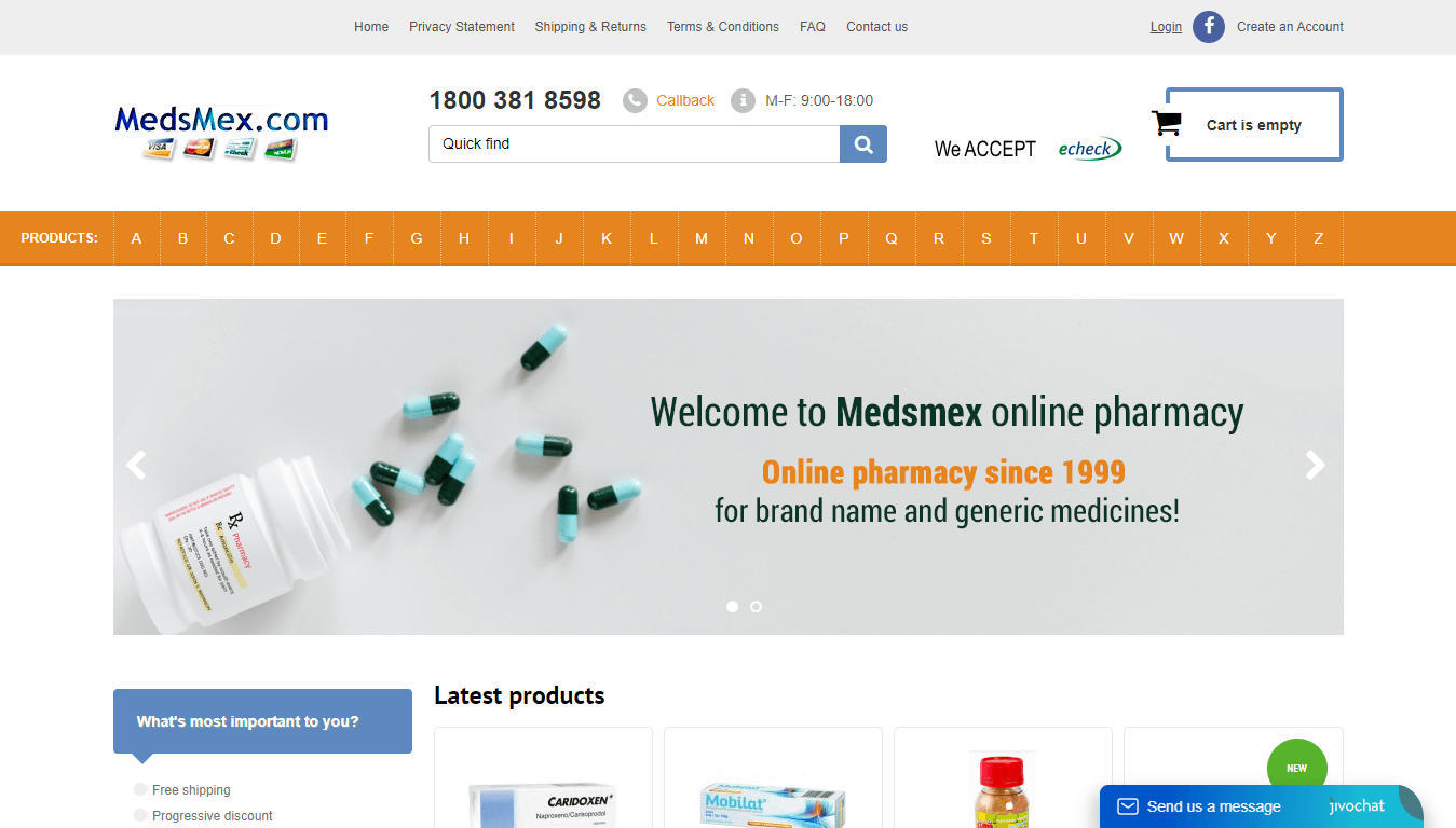 MedsMex.com Site