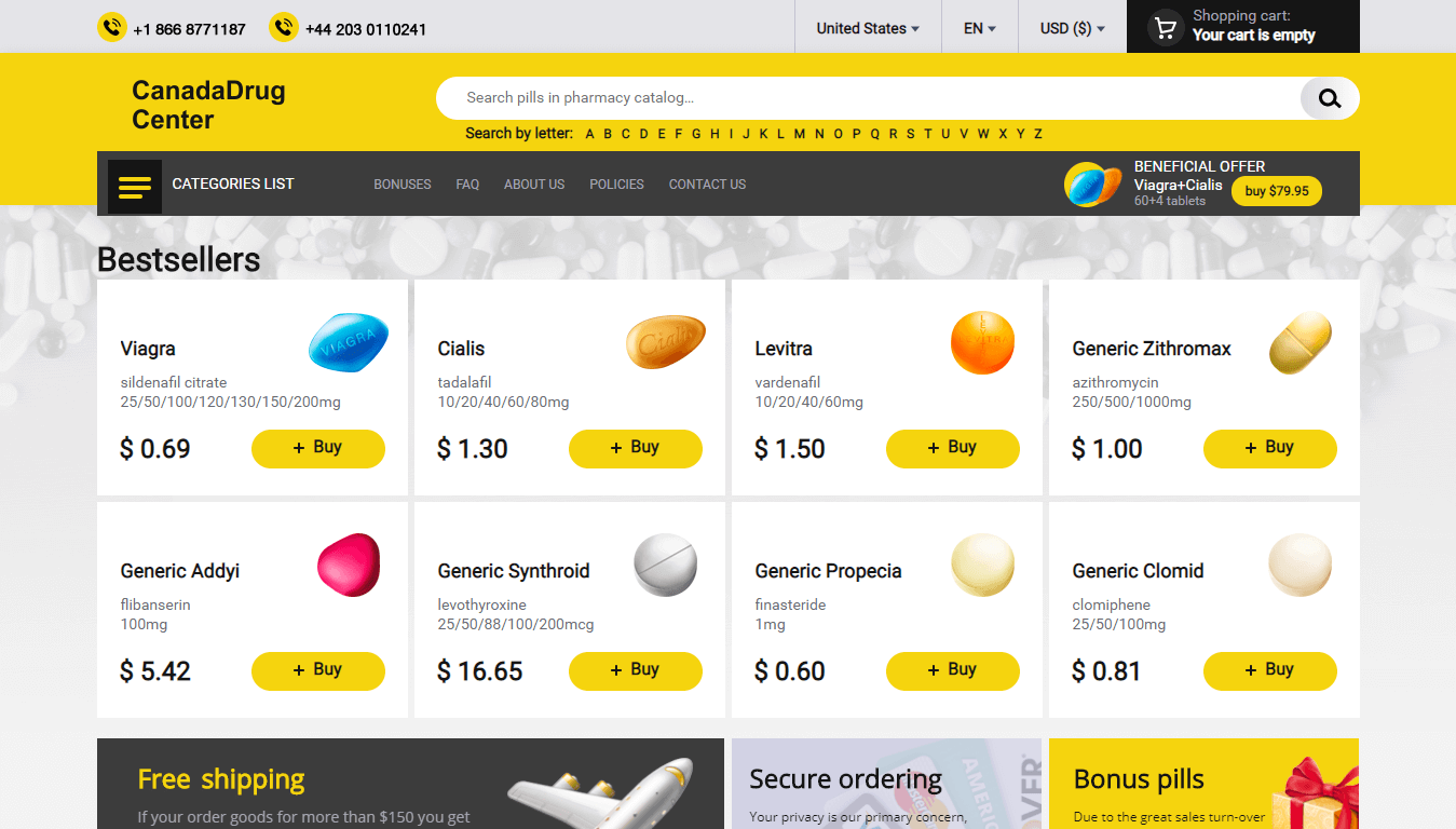 CanadaDrugCenter.com Main Page