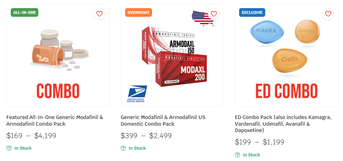 Combo Packs at ModafinilUSA