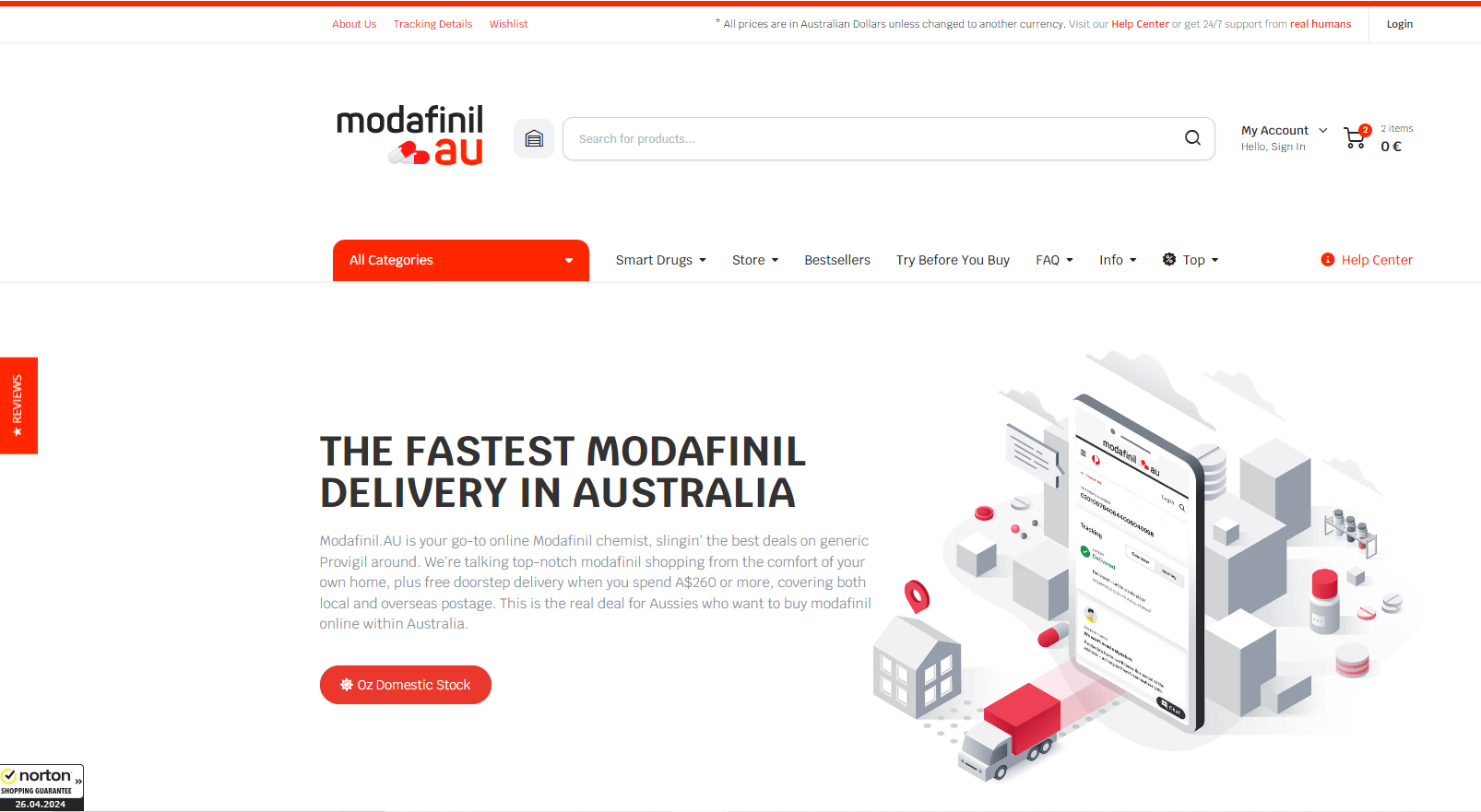 ModafinilAU Website